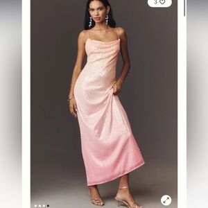 BHLDN Sleeveless Sequin Ombre Maxi Dress